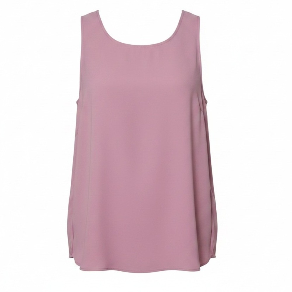 14th & Union Plus Size Girly Spring Office Casual 1X Purple Sleeveless Tank Top